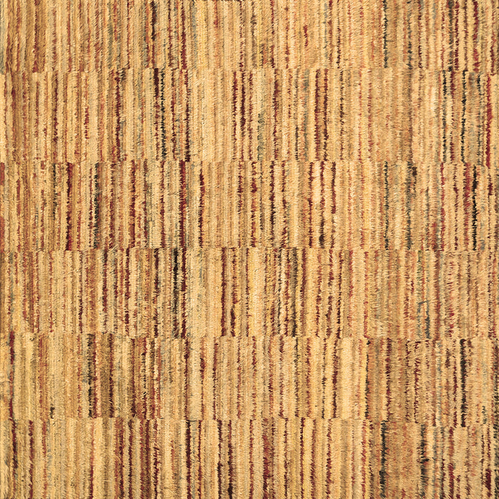 Square Machine Washable Abstract Brown Contemporary Rug, wshcon1218brn