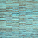 Square Abstract Light Blue Contemporary Rug, con1218lblu