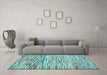 Machine Washable Abstract Light Blue Contemporary Rug in a Living Room, wshcon1218lblu