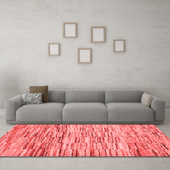 Contemporary Red Washable Rugs