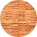 Square Abstract Orange Contemporary Rug, con1218org