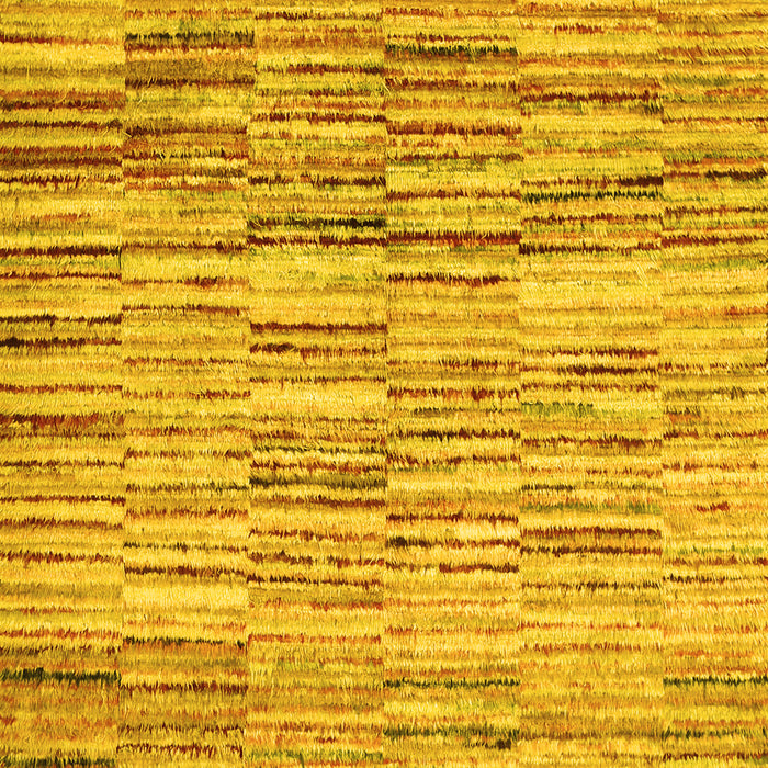 Abstract Yellow Contemporary Rug, con1218yw
