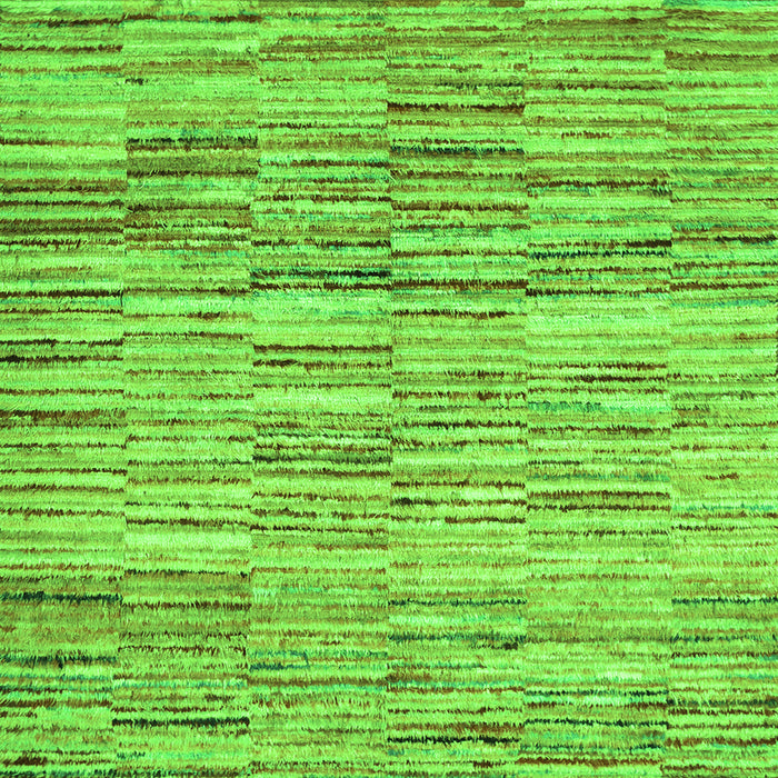 Serging Thickness of Abstract Green Contemporary Rug, con1218grn