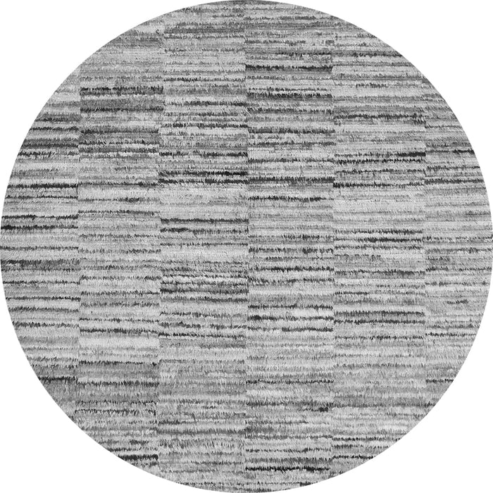 Square Abstract Gray Contemporary Rug, con1218gry