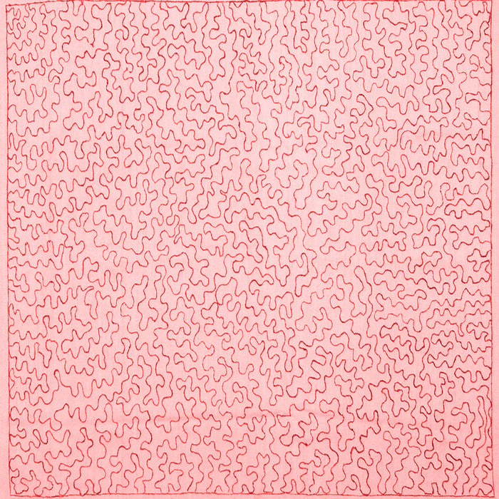 Machine Washable Abstract Red Contemporary Rug, wshcon1219red