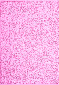 Abstract Pink Contemporary Rug, con1219pnk