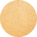 Round Abstract Brown Contemporary Rug, con1219brn