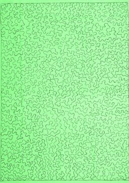 Abstract Emerald Green Contemporary Rug, con1219emgrn