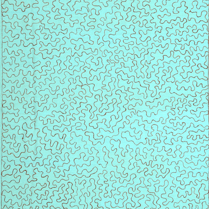 Abstract Light Blue Contemporary Rug, con1219lblu
