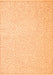 Serging Thickness of Machine Washable Abstract Orange Contemporary Area Rugs, wshcon1219org