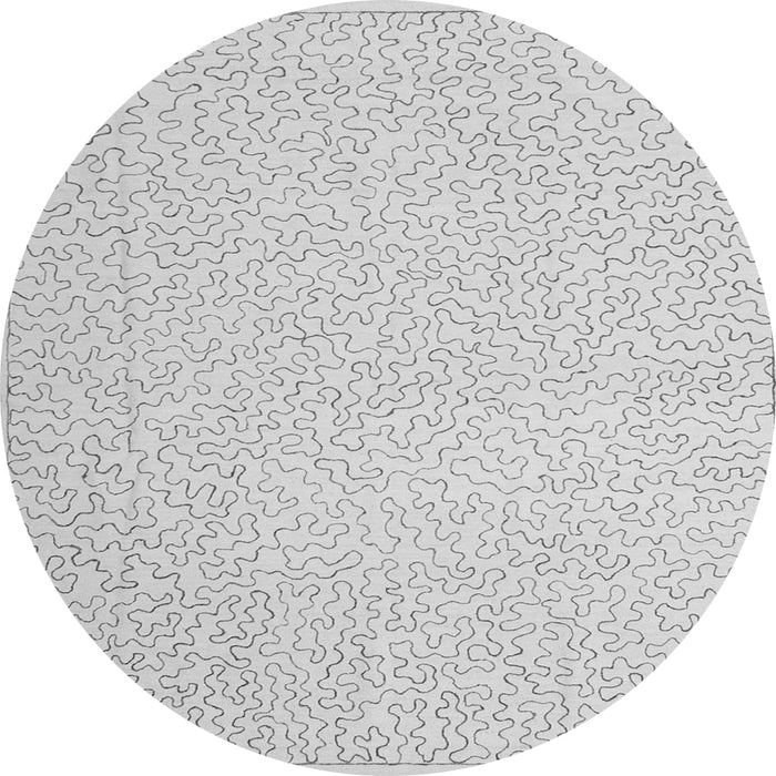 Machine Washable Abstract Gray Contemporary Rug, wshcon1219gry