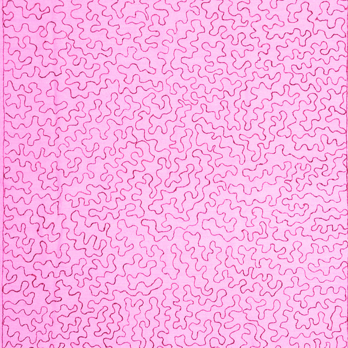 Machine Washable Abstract Pink Contemporary Rug, wshcon1219pnk