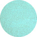 Round Abstract Light Blue Contemporary Rug, con1219lblu