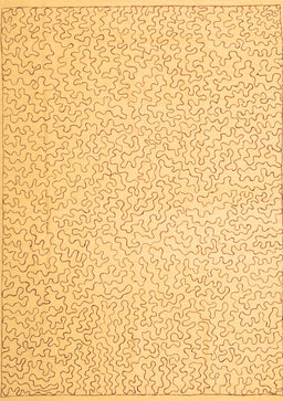 Abstract Brown Contemporary Rug, con1219brn