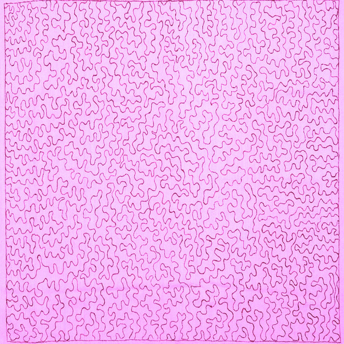 Square Abstract Purple Contemporary Rug, con1219pur