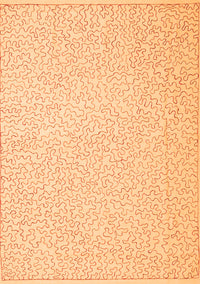 Abstract Orange Contemporary Rug, con1219org