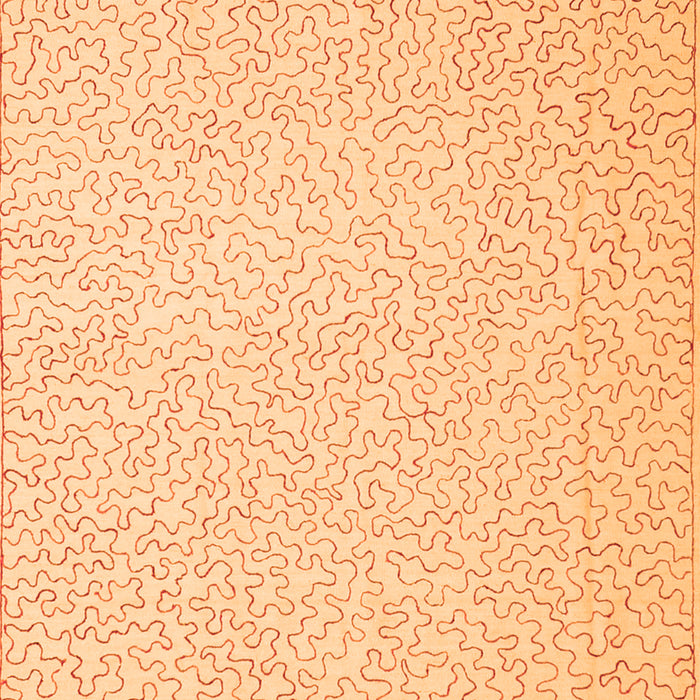 Abstract Orange Contemporary Rug, con1219org