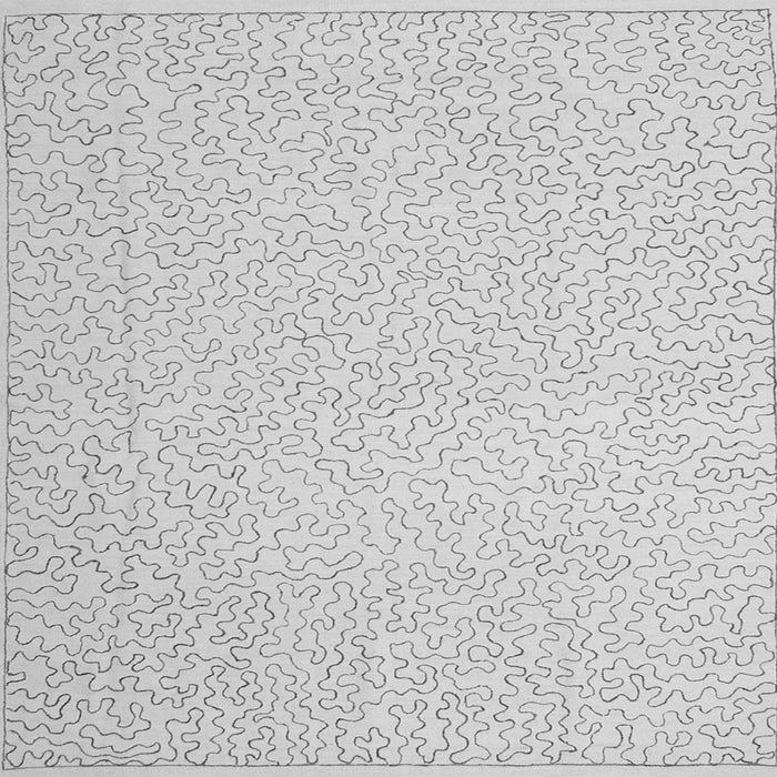 Round Machine Washable Abstract Gray Contemporary Rug, wshcon1219gry