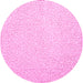 Round Abstract Pink Contemporary Rug, con1219pnk