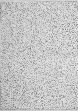 Abstract Gray Contemporary Rug, con1219gry