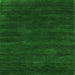 Serging Thickness of Abstract Green Contemporary Rug, con121grn