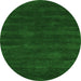 Machine Washable Abstract Green Contemporary Area Rugs, wshcon121grn