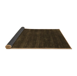 Sideview of Abstract Brown Contemporary Rug, con121brn