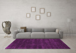 Machine Washable Abstract Pink Contemporary Rug in a Living Room, wshcon121pnk
