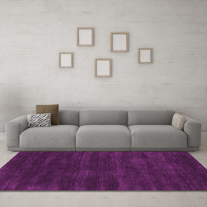 Machine Washable Abstract Pink Contemporary Rug in a Living Room, wshcon121pnk