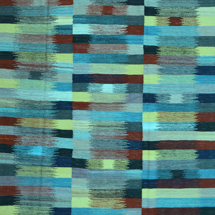 Machine Washable Abstract Light Blue Contemporary Rug, wshcon1220lblu