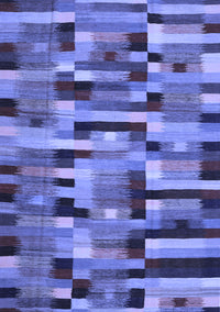 Abstract Blue Contemporary Rug, con1220blu