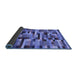 Sideview of Abstract Blue Contemporary Rug, con1220blu