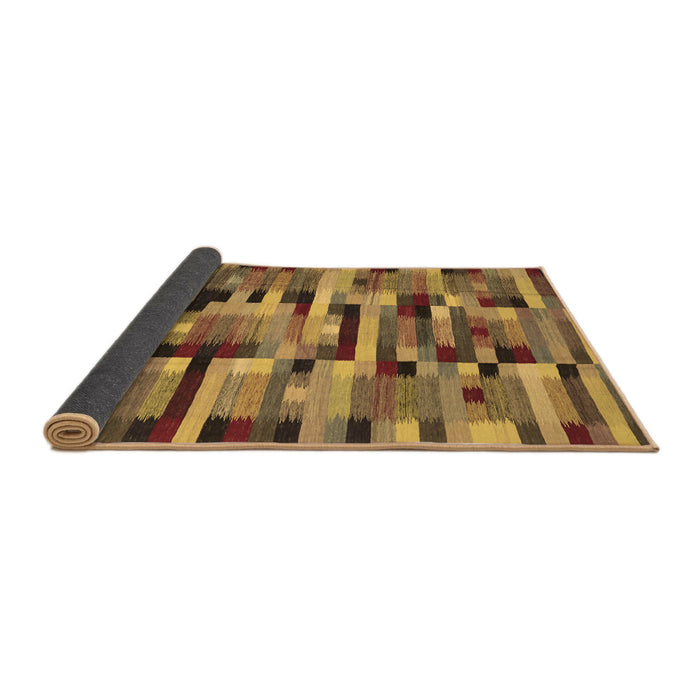 Sideview of Abstract Brown Contemporary Rug, con1220brn