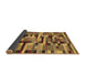 Sideview of Abstract Brown Contemporary Rug, con1220brn