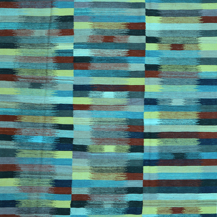 Square Machine Washable Abstract Light Blue Contemporary Rug, wshcon1220lblu