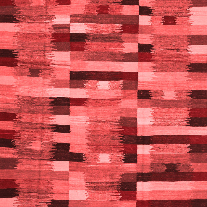 Abstract Red Contemporary Area Rugs