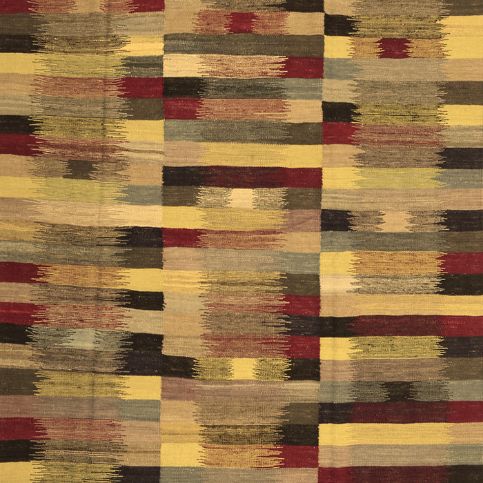 Machine Washable Abstract Brown Contemporary Rug, wshcon1220brn