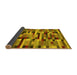 Sideview of Abstract Yellow Contemporary Rug, con1220yw