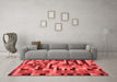 Contemporary Red Washable Rugs