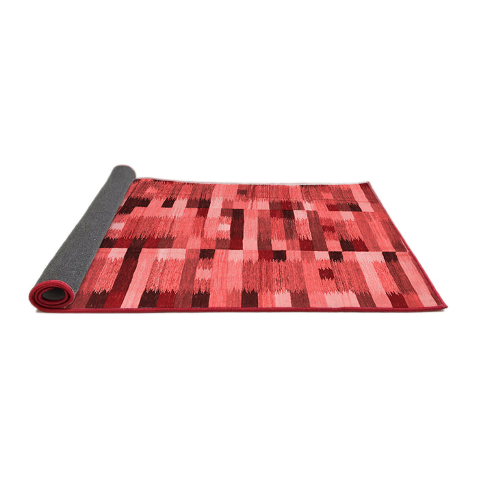 Abstract Red Contemporary Area Rugs