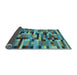 Sideview of Abstract Light Blue Contemporary Rug, con1220lblu