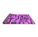 Sideview of Abstract Purple Contemporary Rug, con1220pur