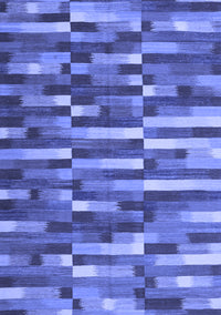 Abstract Blue Contemporary Rug, con1221blu