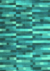 Abstract Turquoise Contemporary Rug, con1221turq