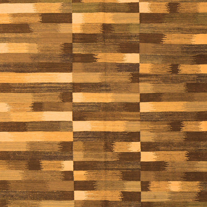 Abstract Orange Contemporary Rug, con1221org