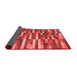 Abstract Red Contemporary Area Rugs