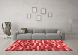 Contemporary Red Washable Rugs