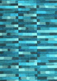 Abstract Light Blue Contemporary Rug, con1221lblu