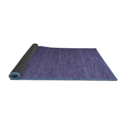 Sideview of Abstract Blue Contemporary Rug, con1222blu