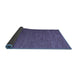 Sideview of Abstract Blue Contemporary Rug, con1222blu